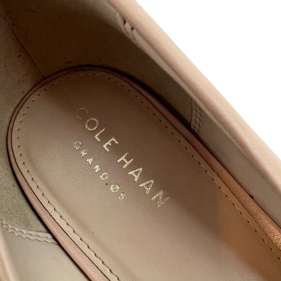 COLE HAAN Grand OS Quincy Kitten Heel Pump in Nude Women's 11B Narrow - Picture 5 of 11